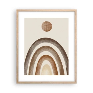 Poster în ramă de stejar deschis - Într-o galaxie îndepărtată - 40x50 cm