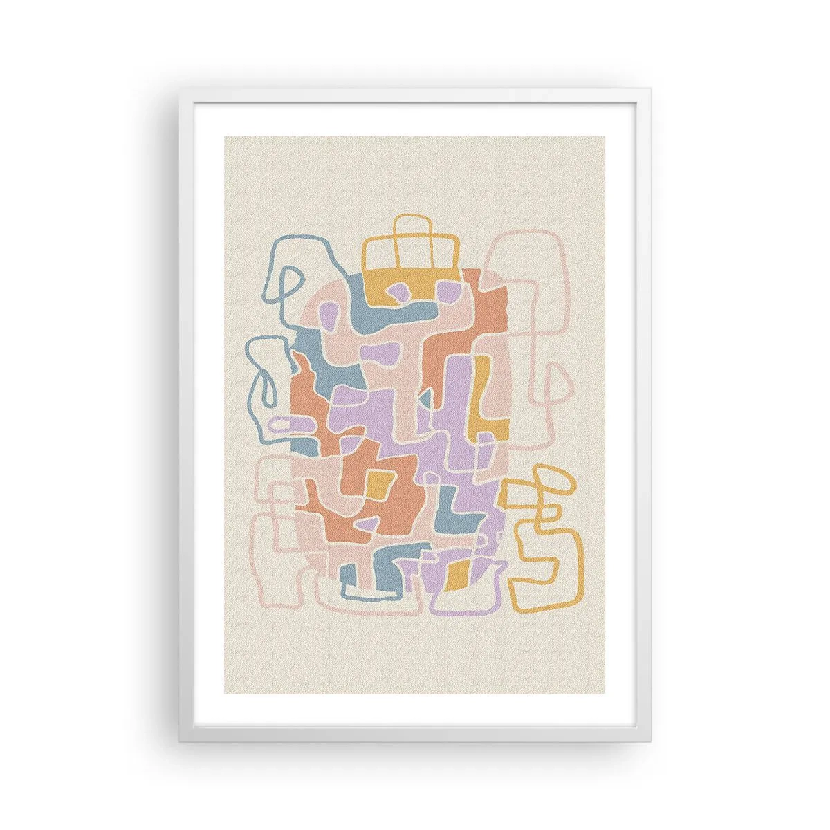 Poster în ramă albă - Labirintul - o aventură plină de bucurie - 50x70 cm