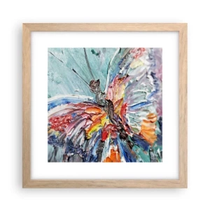 Poster în ramă de stejar deschis - Pictat de natura - 30x30 cm