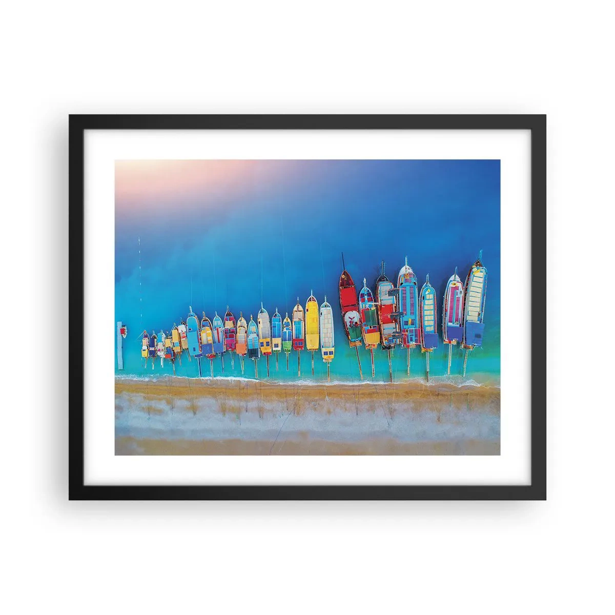 Poster în ramă neagră - Din perspectiva unei păsări - 50x40 cm