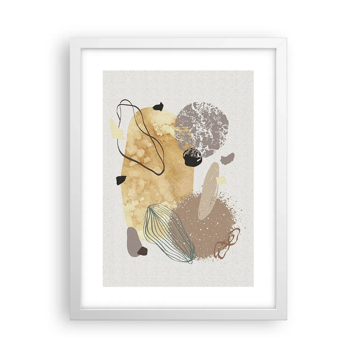 Poster în ramă albă - Fluiditatea aplicată - 30x40 cm