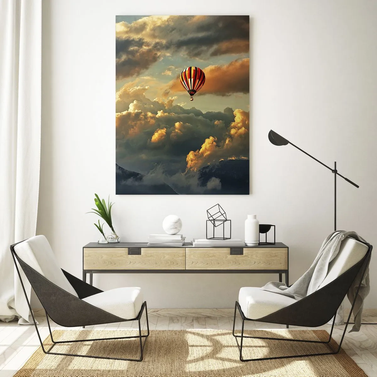 Tablou pe sticlă - Zbor pentru că vreau - 50x70 cm
