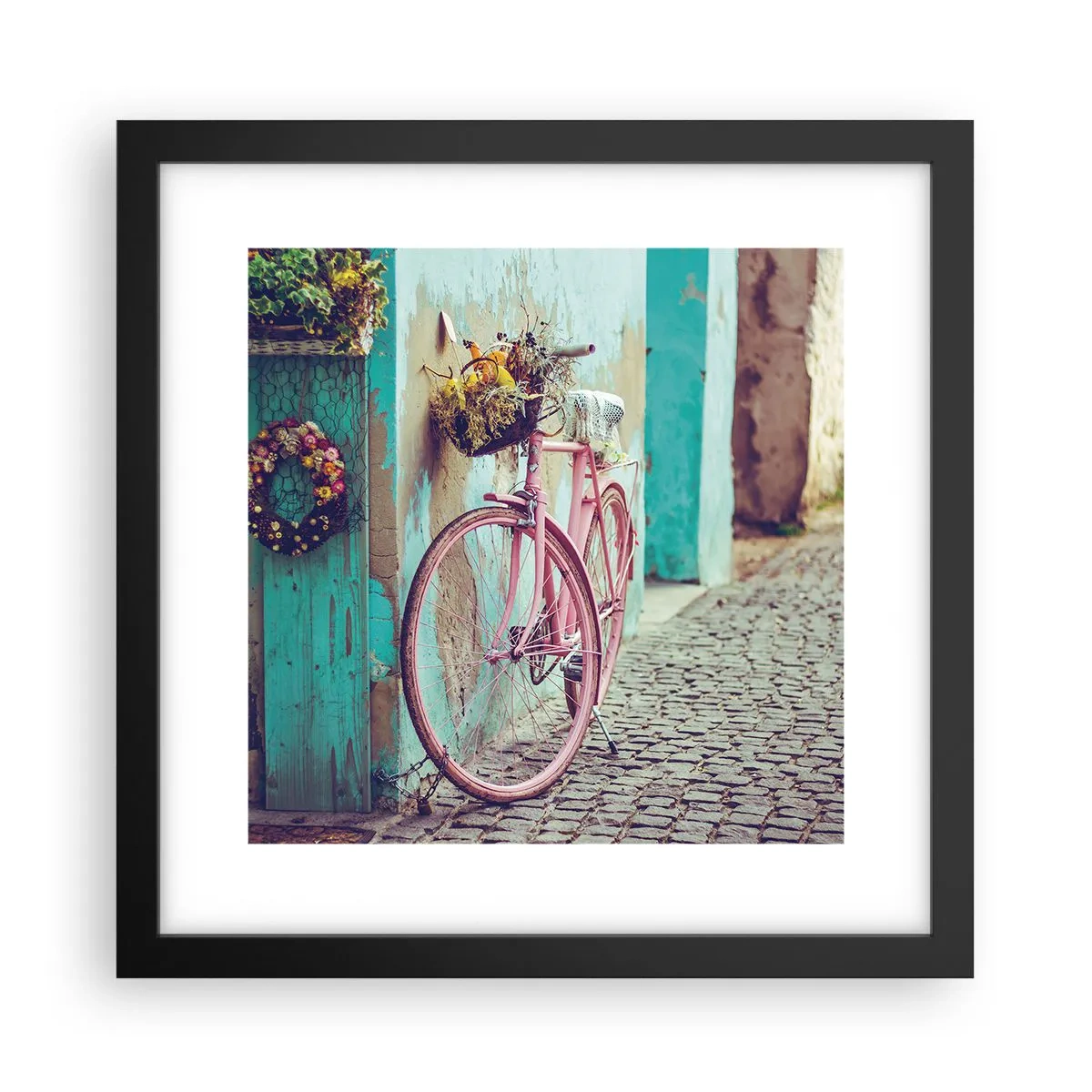 Poster în ramă neagră - Mă întorc imediat - 30x30 cm