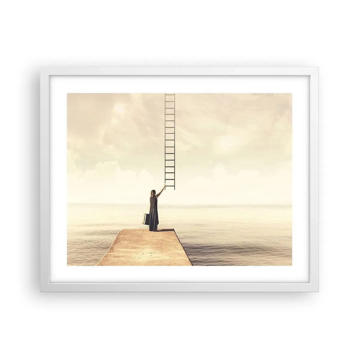 Poster în ramă albă - O călătorie conceptuală - 50x40 cm