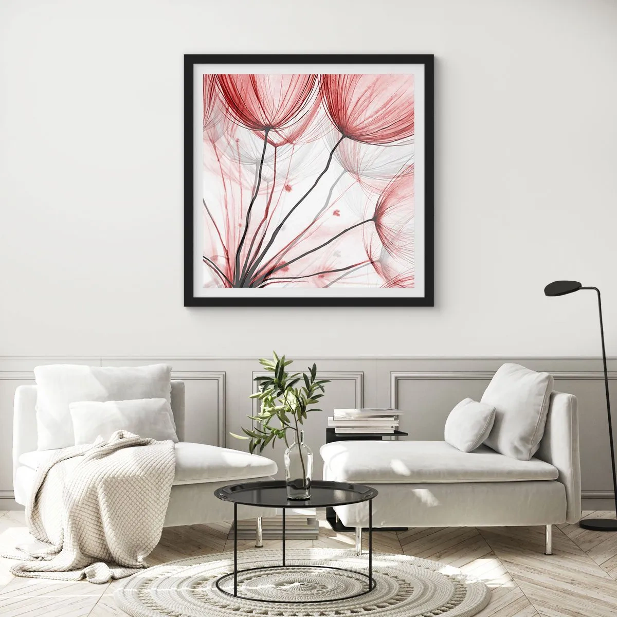 Poster în ramă neagră - Înainte de plecare - 60x60 cm