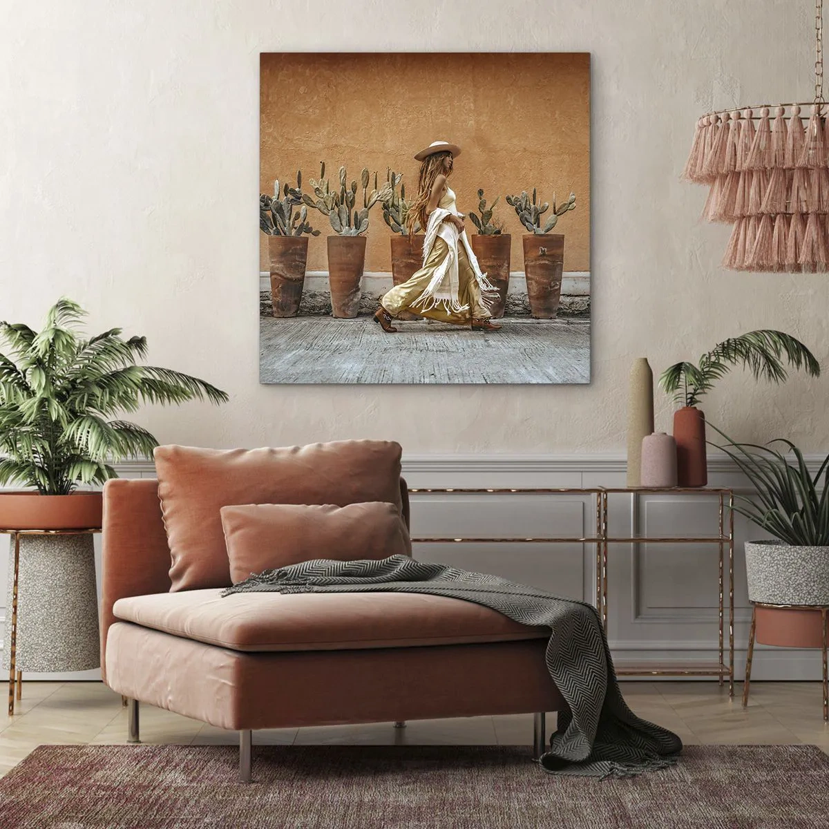 Tablou pe pânză - În stilul hippie - 60x60 cm