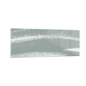 Tablou pe sticlă - Abstracție în stil de iarnă - 140x50 cm