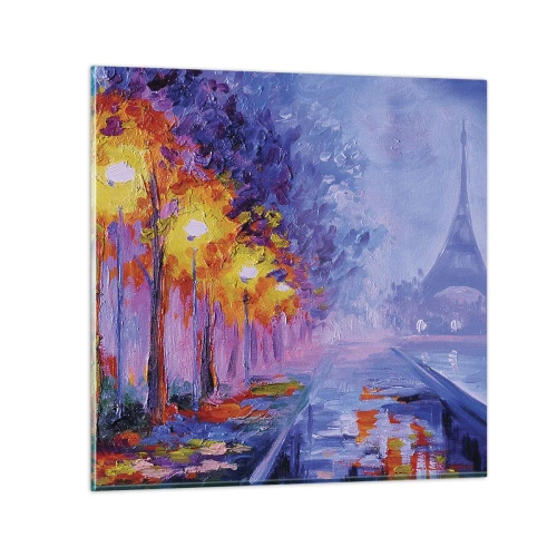 Tablou pe sticlă - O plimbare de vis - 30x30 cm