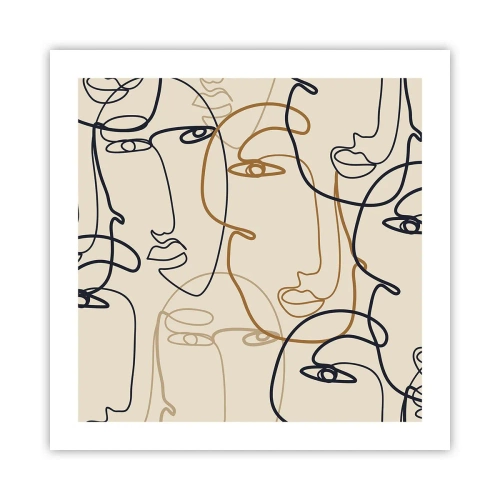 Poster - Portret multiplicat - 50x50 cm