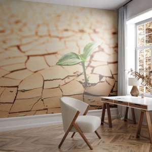 Tapet Premium Sand - Forța irepresibilă a vieții - Natură, Plantă, Secetă - 200x140 cm