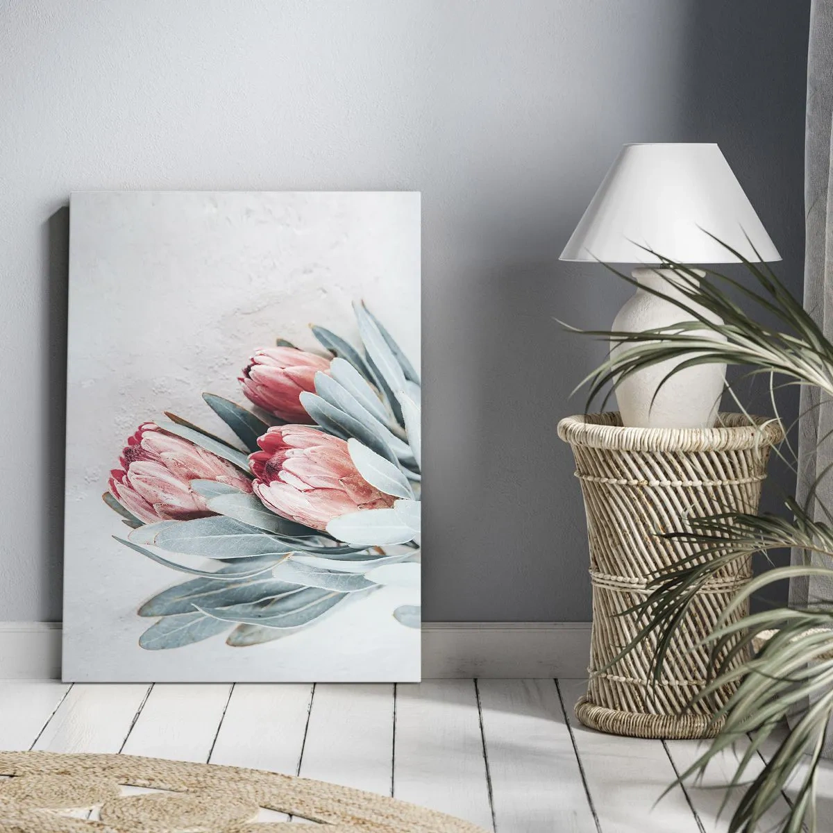 Tablou pe pânză - Rușinate de propria lor frumusețe - 55x100 cm