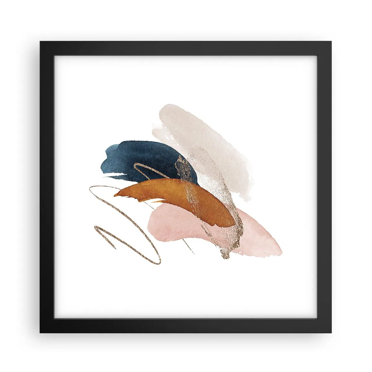 Poster în ramă neagră - Compoziție înaripată - 30x30 cm