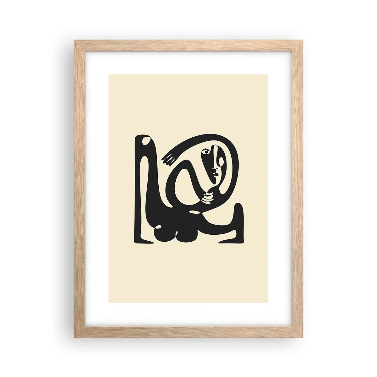 Poster în ramă de stejar deschis - Aproape Picasso - 30x40 cm