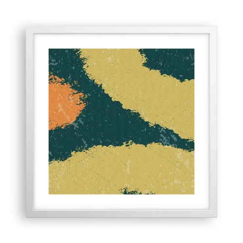 Poster în ramă albă - Abstracție - în slow motion - 40x40 cm