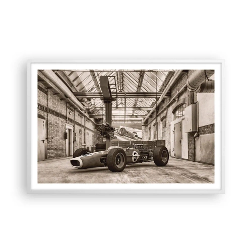 Poster în ramă albă - Odihna învingătorului - 91x61 cm