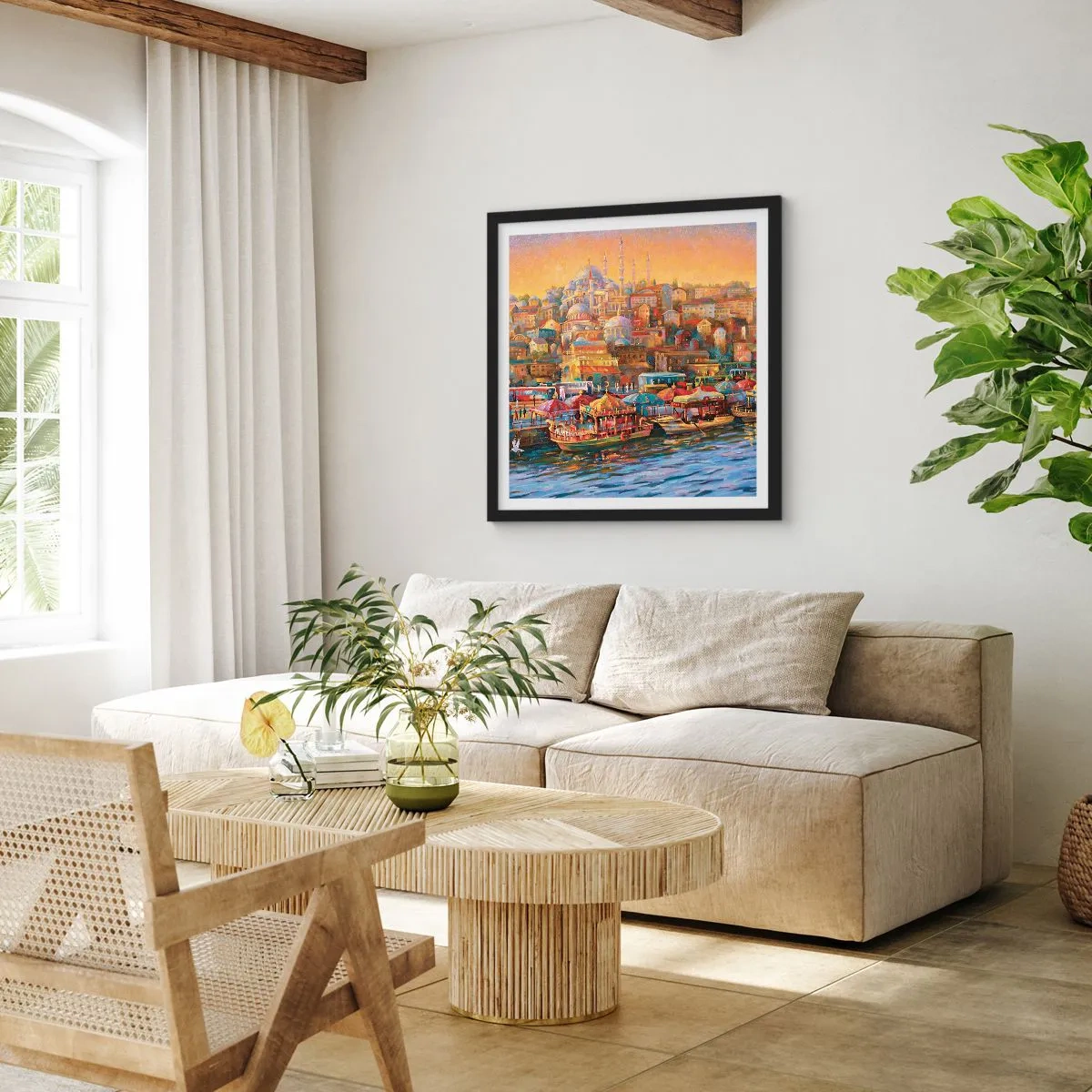 Poster în ramă neagră - O poveste din Istanbul - 60x60 cm