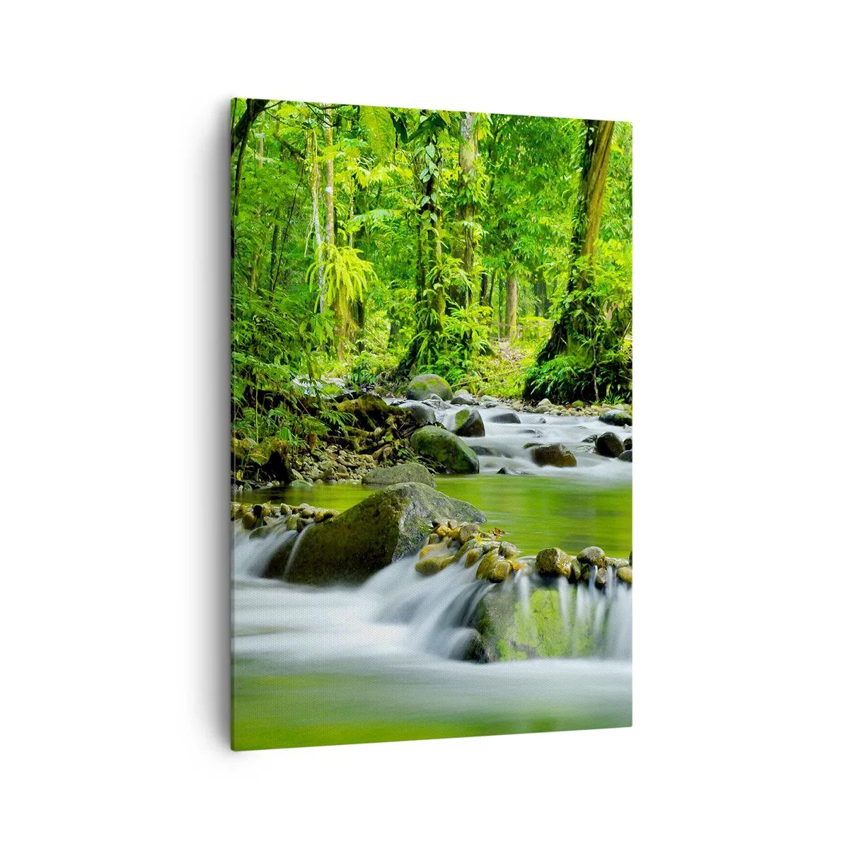 Tablou pe pânză - Să înotăm într-o mare de verde - 70x100 cm