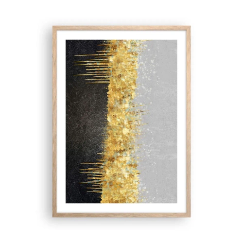 Poster în ramă de stejar deschis - Înăuntru și în sus - 50x70 cm