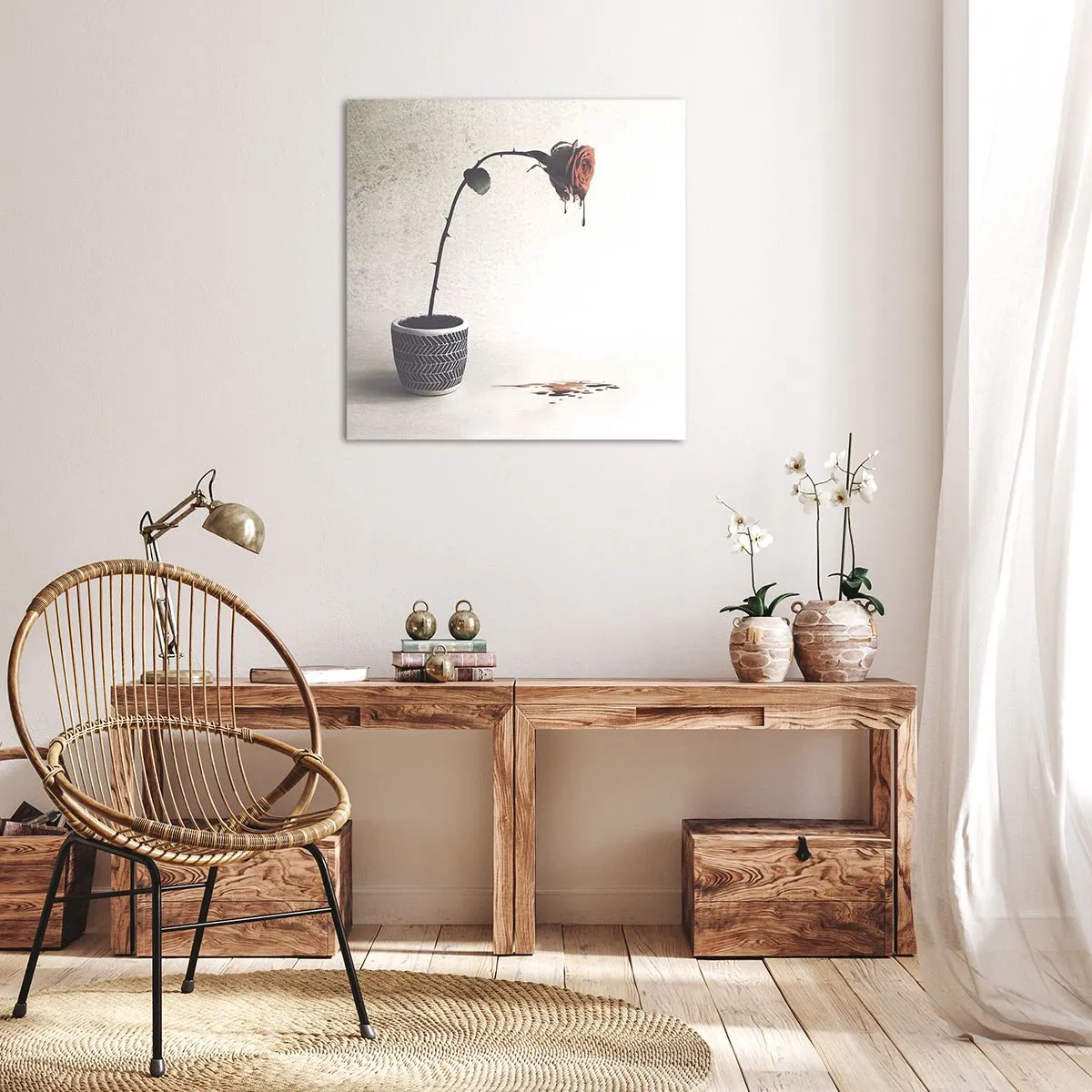 Tablou pe pânză - Rosa dolorosa - 50x50 cm