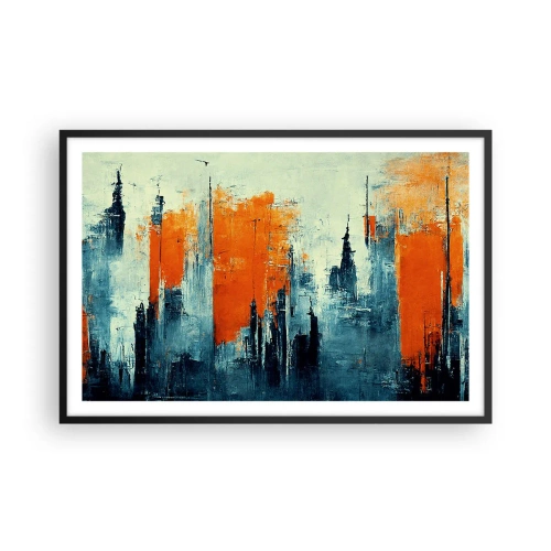 Poster în ramă neagră - Peisaj modern - 91x61 cm