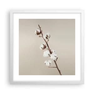 Poster în ramă albă - La sursa moliciunii - 40x40 cm