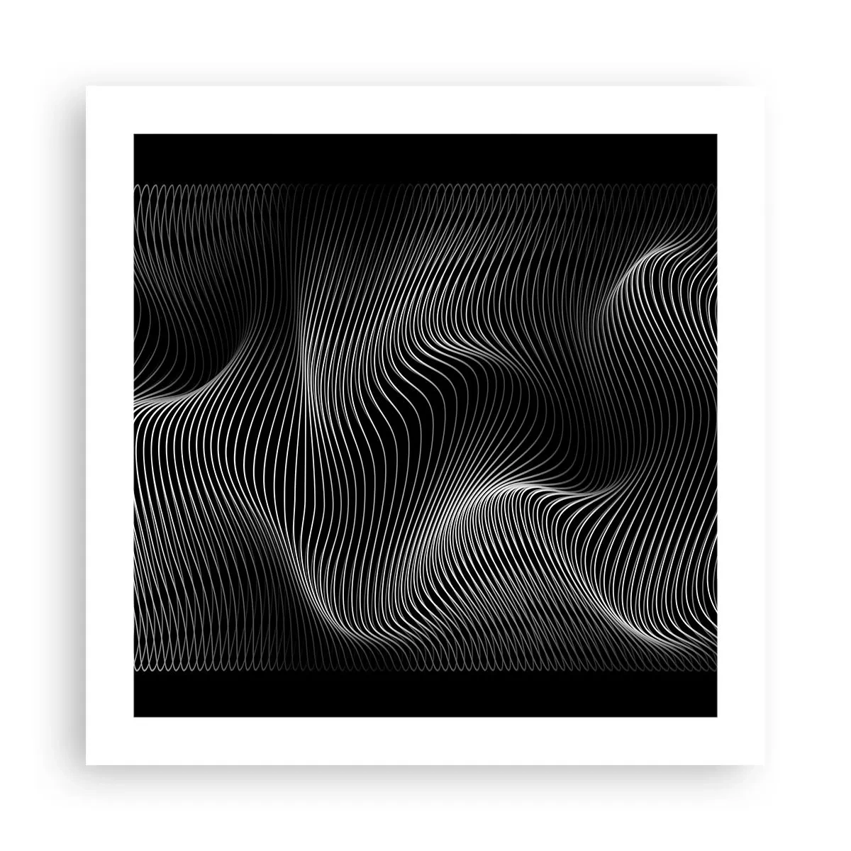 Poster - Dansul luminii în spațiu - 50x50 cm
