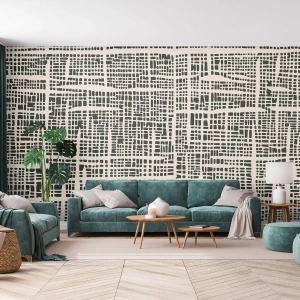 Tapet Standard Eco - O compoziție țesută - Abstracția, Grafică, Bucată - 450x315 cm