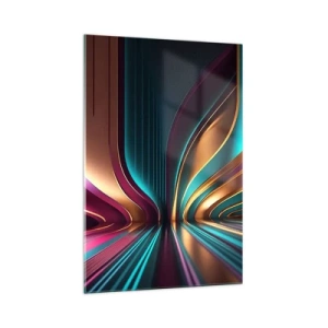 Tablou pe sticlă - Arhitectură de lumină - 70x100 cm