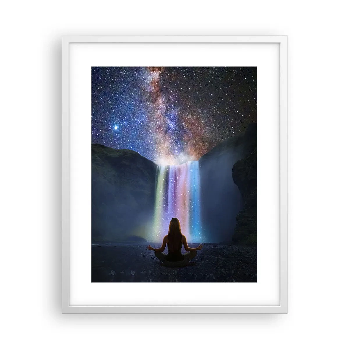 Poster în ramă albă - Armonie absolută - 40x50 cm