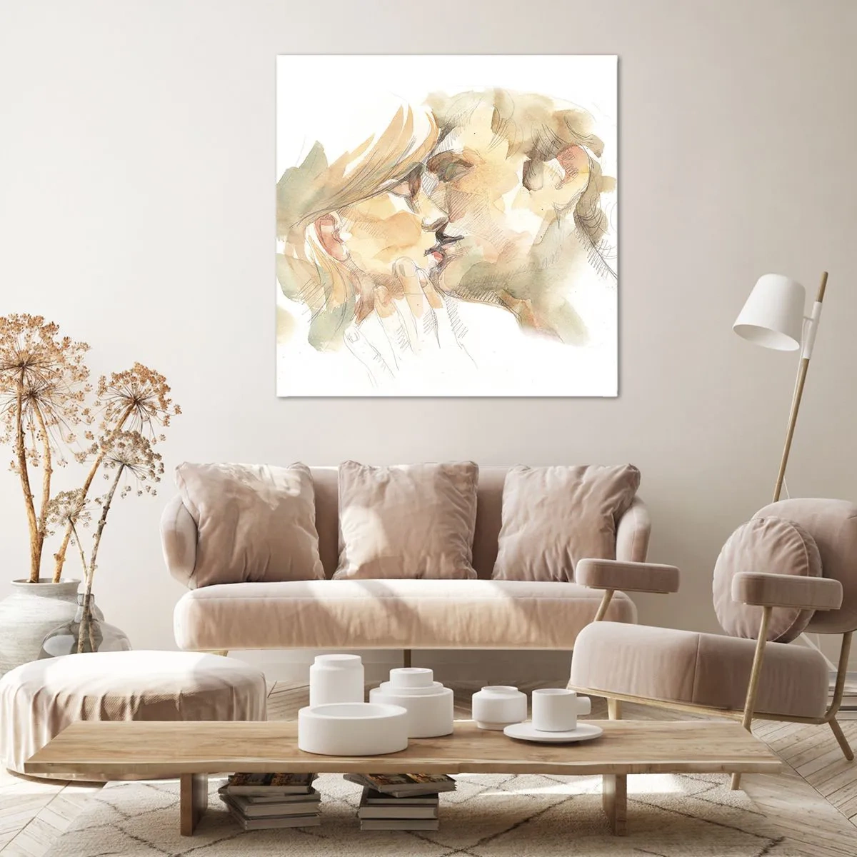 Tablou pe pânză - Jumătatea găsită? - 70x70 cm