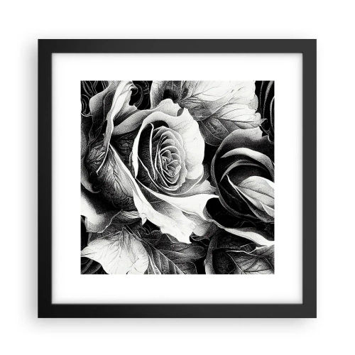 Poster în ramă neagră - Mereu regina - 30x30 cm