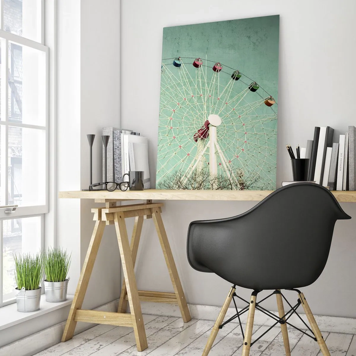 Tablou pe sticlă - Poftim la joacă - 50x70 cm