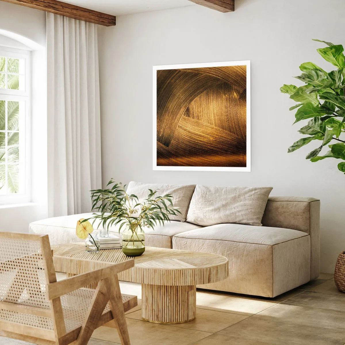 Poster - Într-un labirint de aur - 40x40 cm