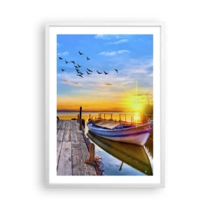 Poster în ramă albă - La revedere, până mâine - 50x70 cm