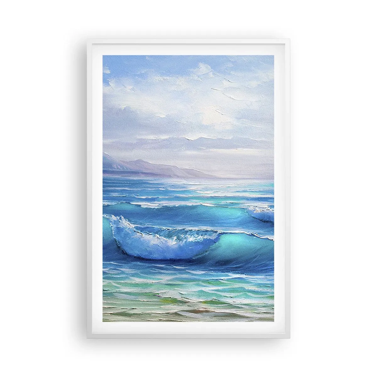 Poster în ramă albă - Oferă alinare - 61x91 cm