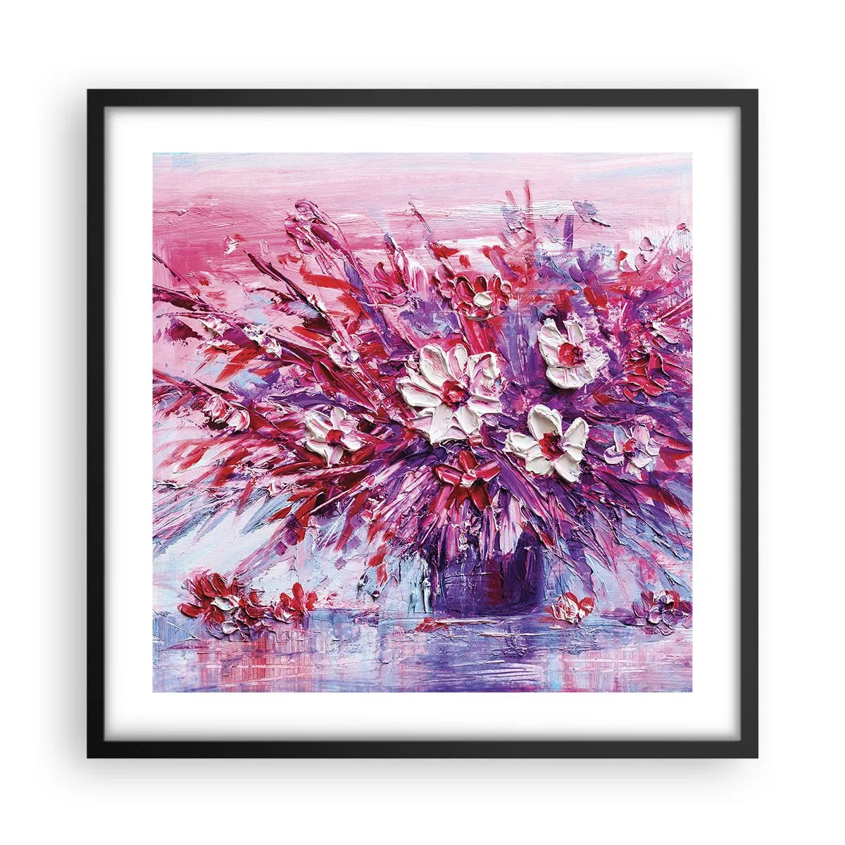 Poster în ramă neagră - Inocență și pasiune  - 50x50 cm