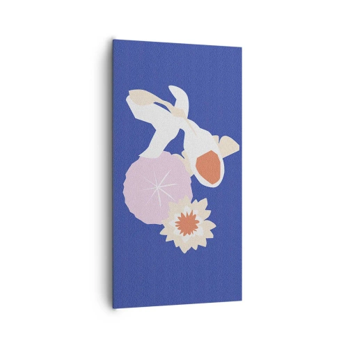 Tablou pe pânză - Compoziție de flori și muguri - 65x120 cm