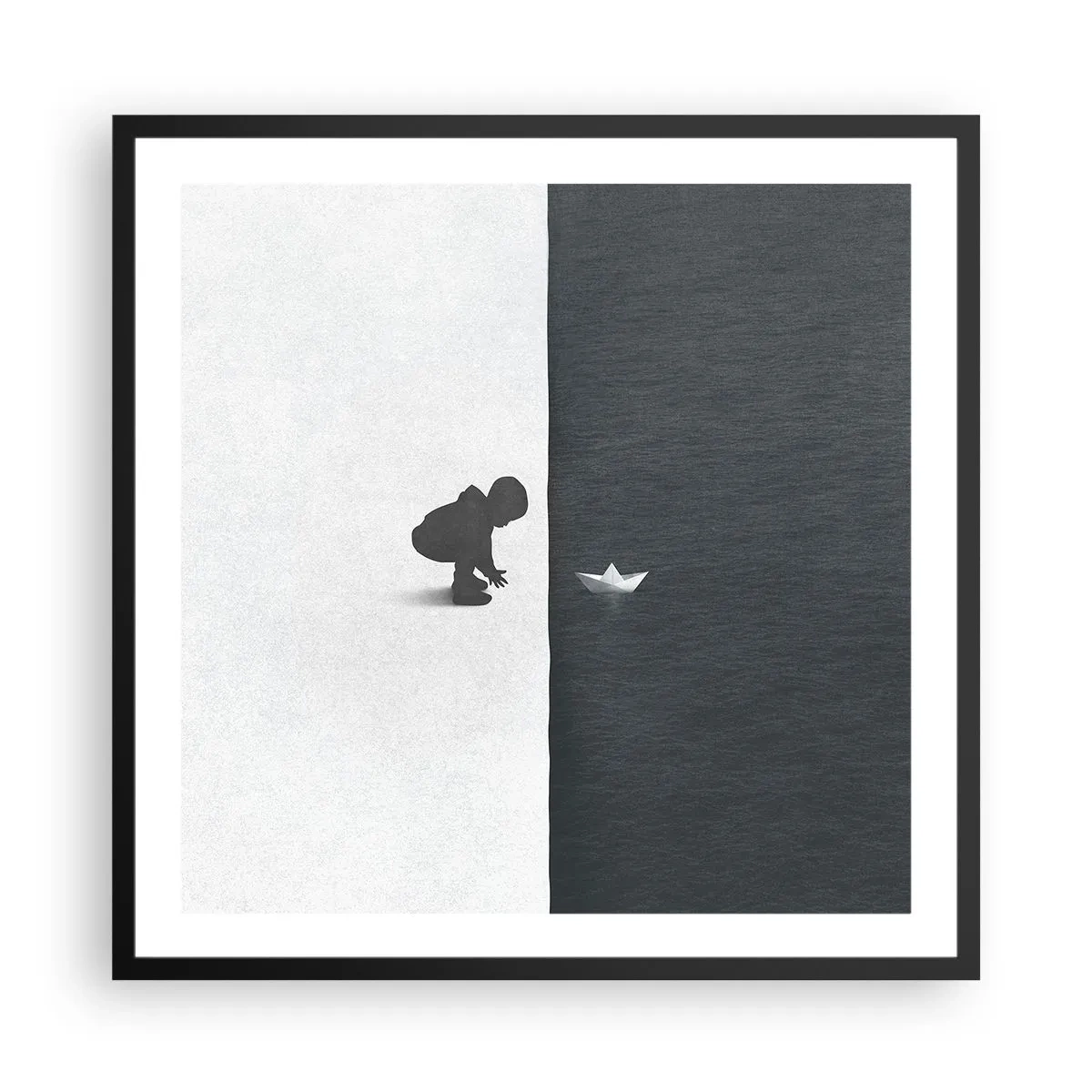 Poster în ramă neagră - Marea expediție - 60x60 cm