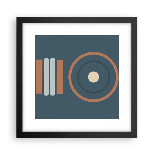 Poster în ramă neagră - Esența problemei - 30x30 cm