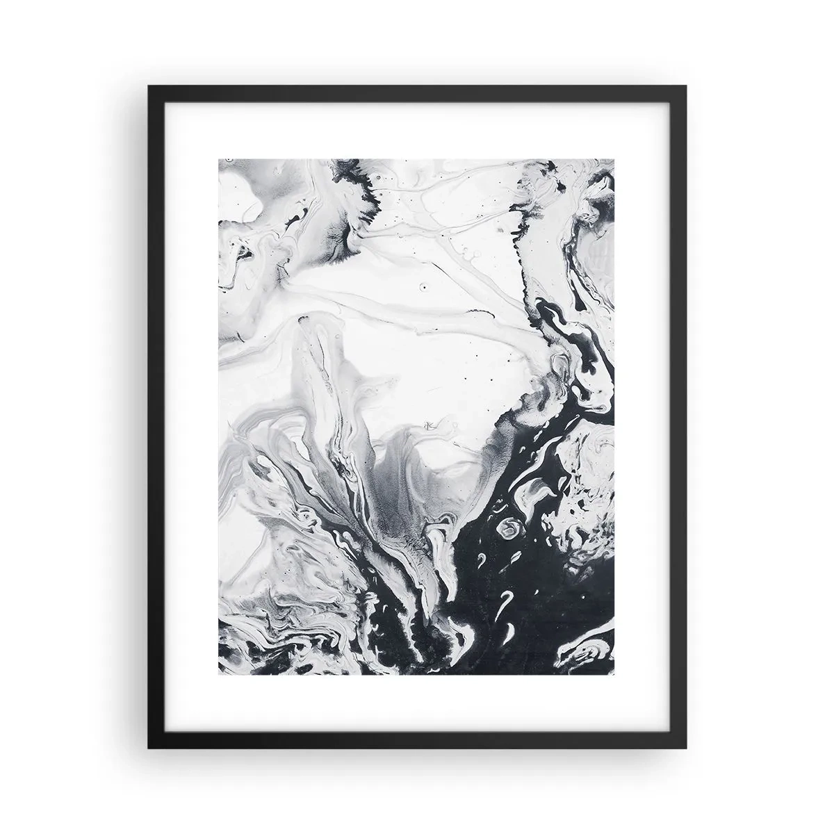 Poster în ramă neagră - Interiorul Pământului - 40x50 cm