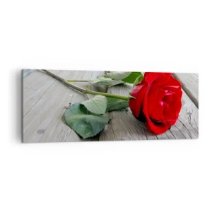 Tablou pe pânză - Studiu în stacojiu - 140x50 cm