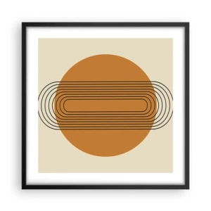 Poster în ramă neagră - Planul perfect - 50x50 cm