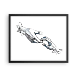 Poster în ramă neagră - Gest frumos - 50x40 cm