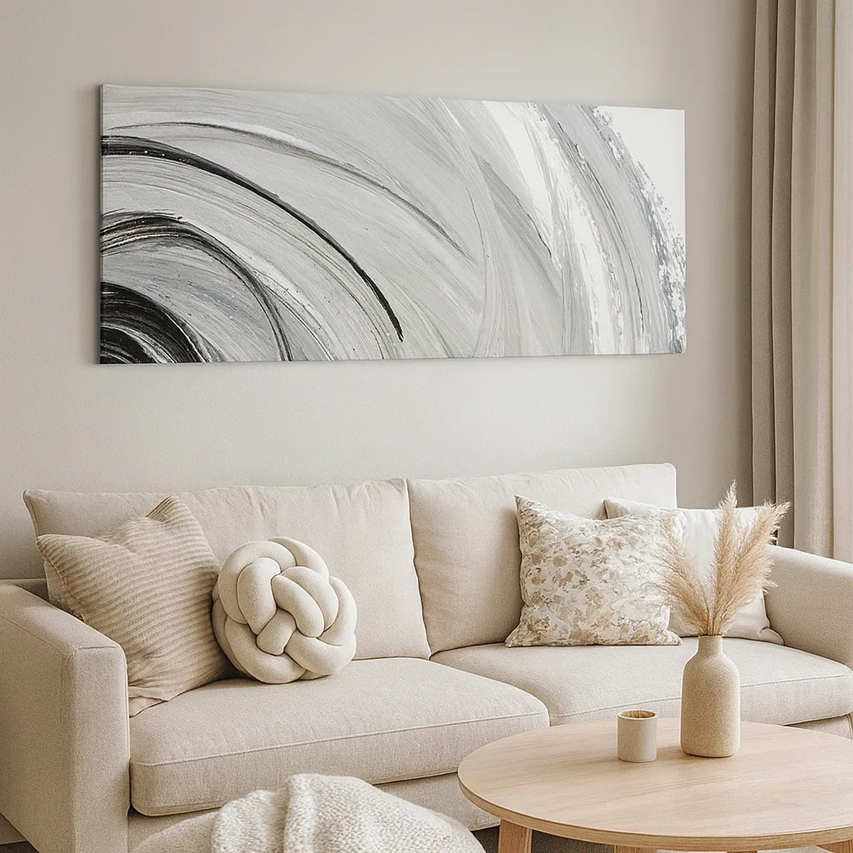 Tablou pe pânză - Compoziție orbitală - 30x30 cm