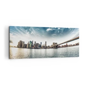 Tablou pe pânză - Insula de sticlă - 100x40 cm