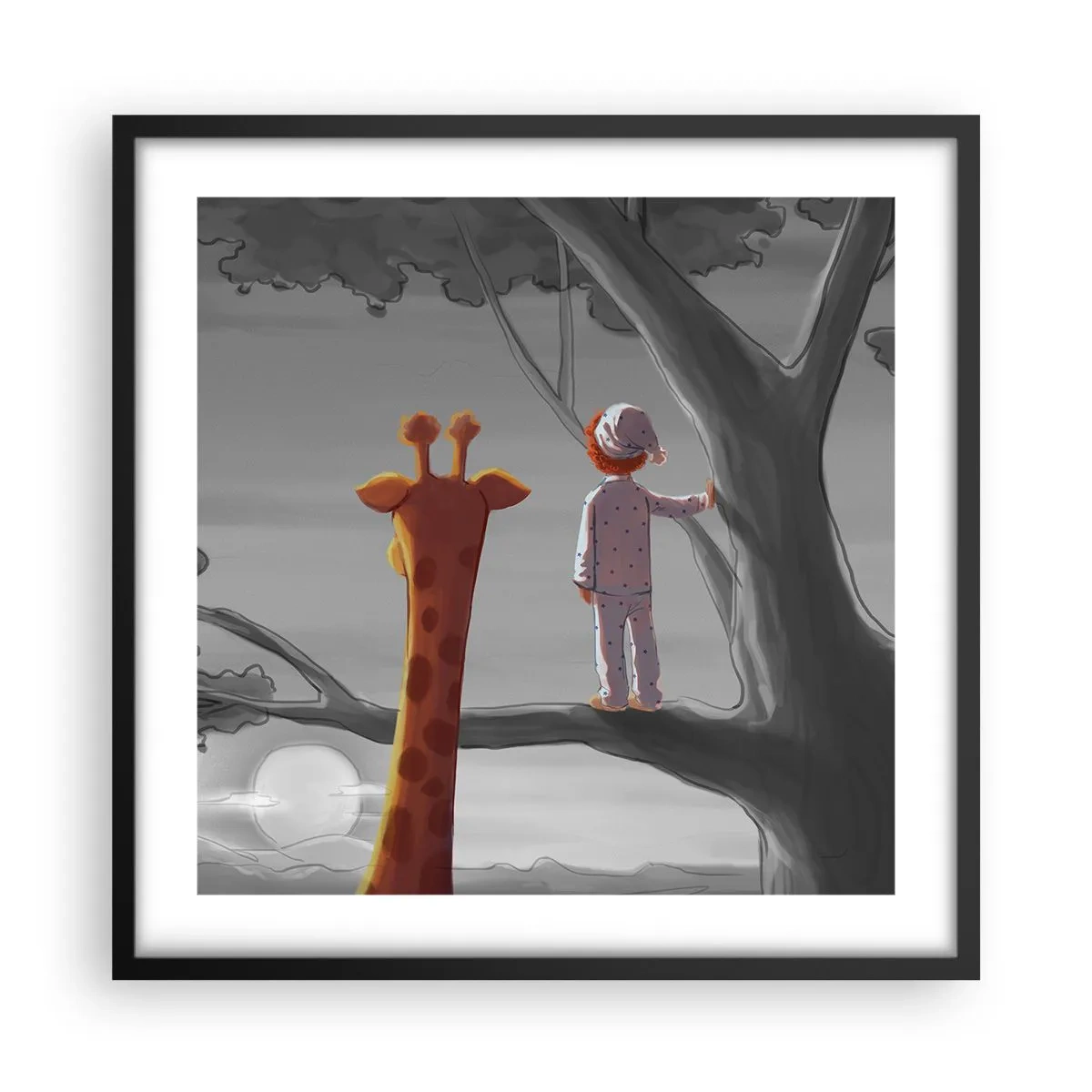 Poster în ramă neagră - Acest lucru se întâmplă cu adevărat - 50x50 cm