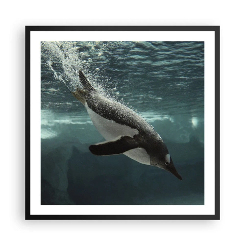 Poster în ramă neagră - Bun venit în lumea mea - 60x60 cm