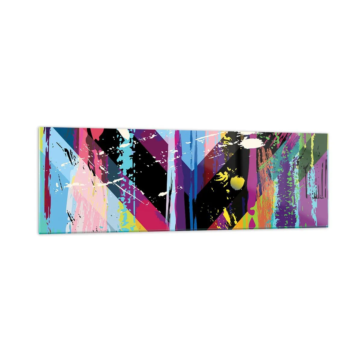 Tablou pe sticlă - De sus în jos - 160x50 cm