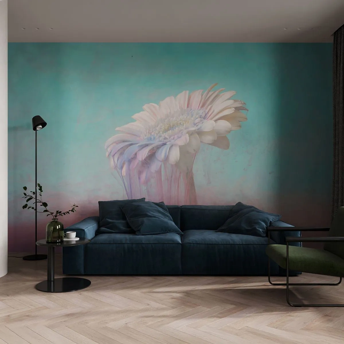 Tapet Autoadeziv Deluxe Sticker - Viața de după flori - Abstracția, Floare, Bucată - 350x256 cm