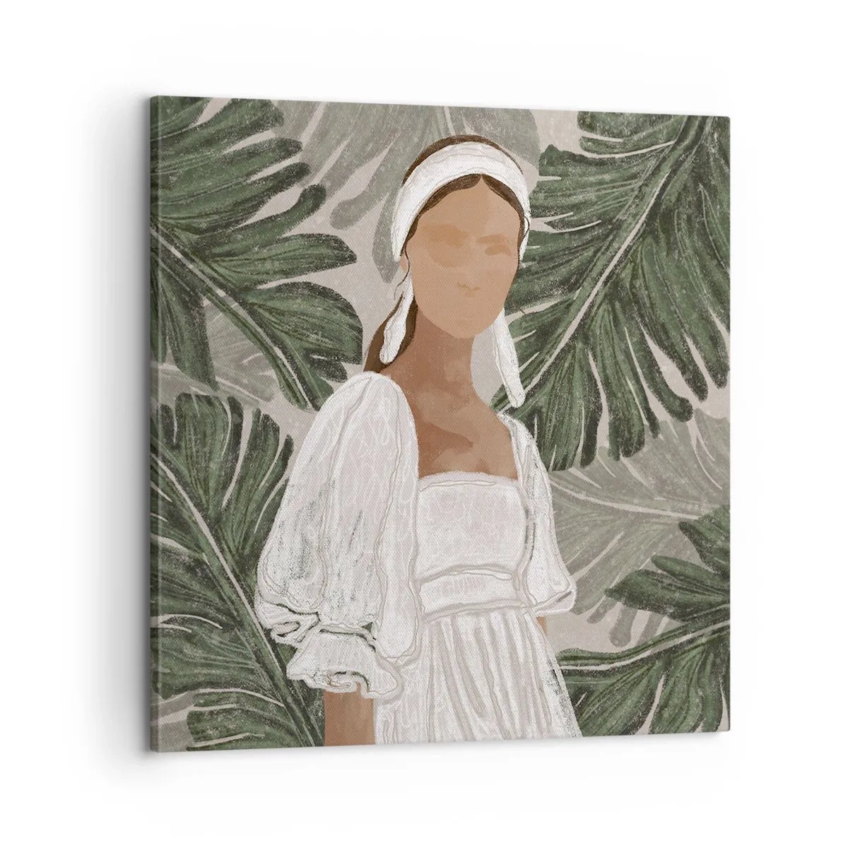 Tablou pe pânză - Portret exotic - 60x60 cm